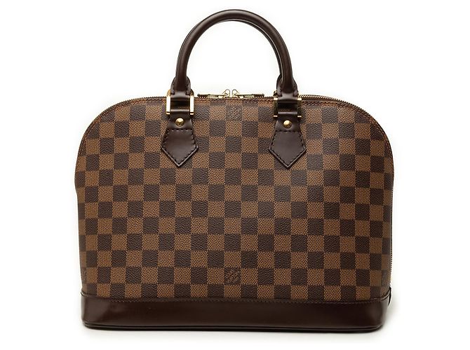 Louis Vuitton Brown Damier Ebene Alma PM Marrom