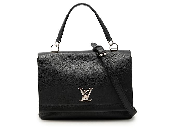 Twist Louis Vuitton Lockme II in pelle nera Nero