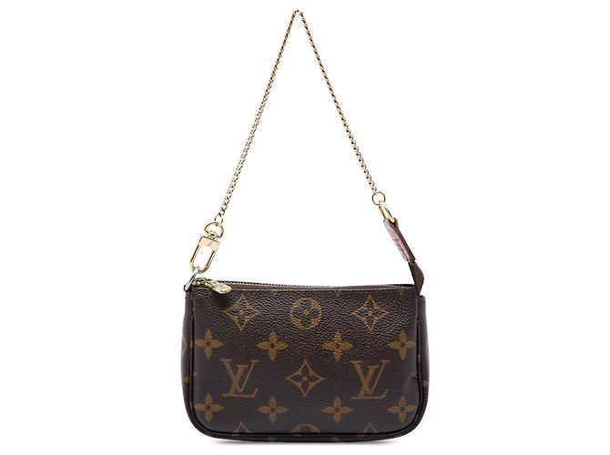 Louis Vuitton Brown Monogram Mini Pochette Accessoires Marrom