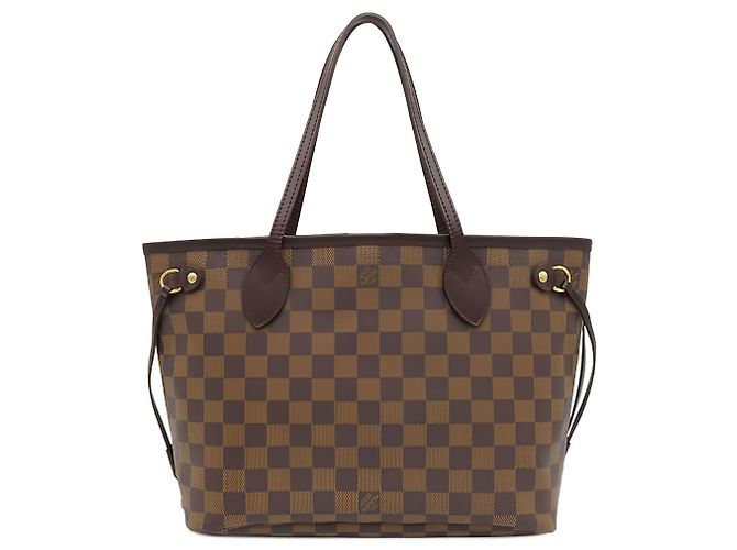 Louis Vuitton Brown Damier Ebene Neverfull PM Marron