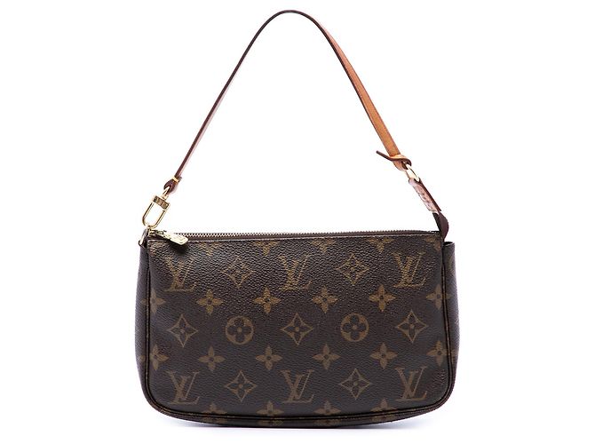 Louis Vuitton Brown Monogram Pochette Accessoires Marron