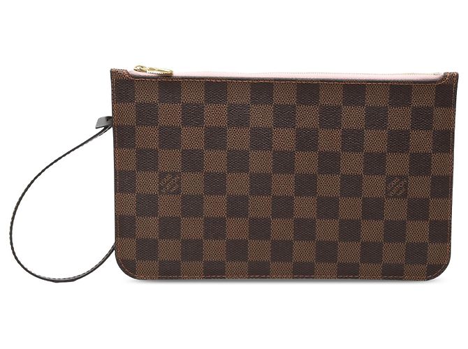 Louis Vuitton Brown Damier Ebene Neverfull MM Täschchen Braun