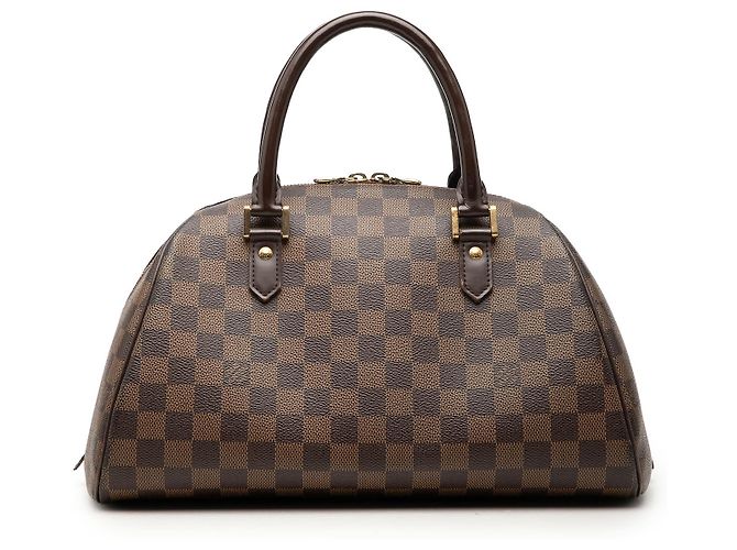 Louis Vuitton Brown Damier Ebene Ribera MM Marrom