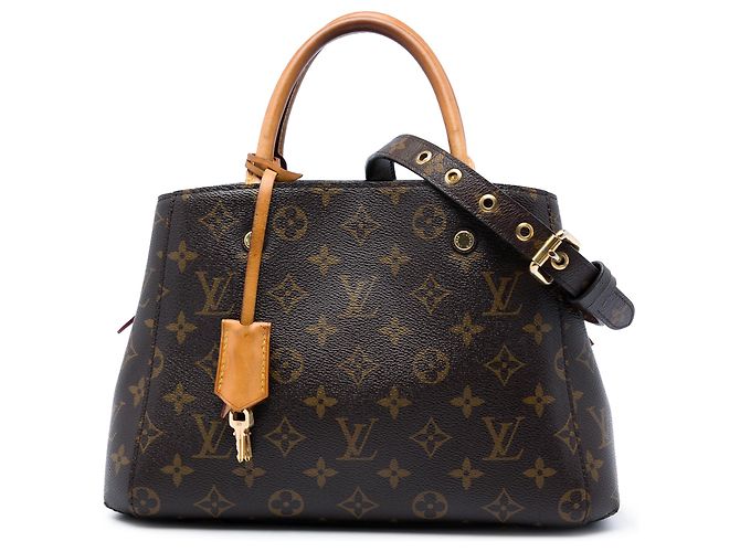 Louis Vuitton Brown Monogram Montaigne BB Marrone