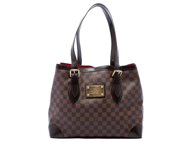 Louis Vuitton Brown Damier Ebene Hampstead MM Marrone