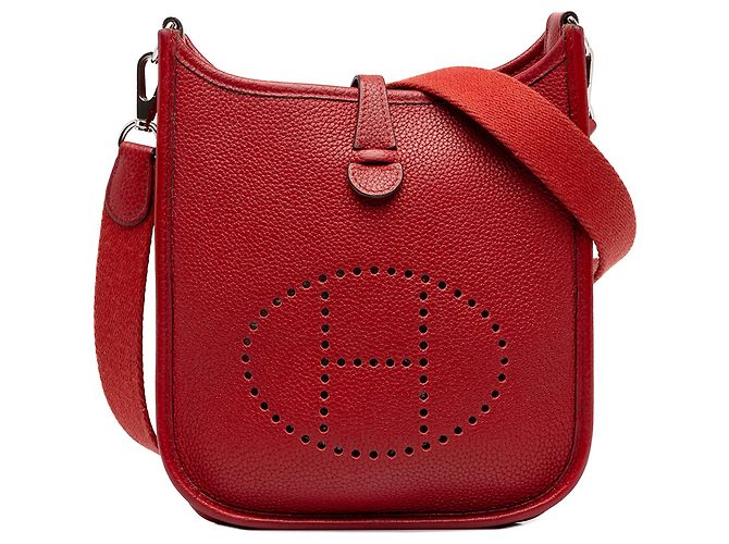 Hermès Red Clemence Evelyne I TPM Rouge