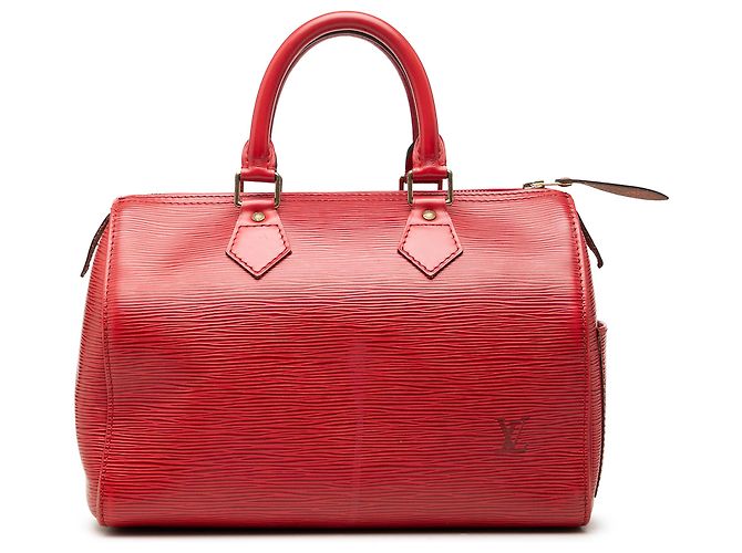 Louis Vuitton Red Epi Speedy 25 Rouge