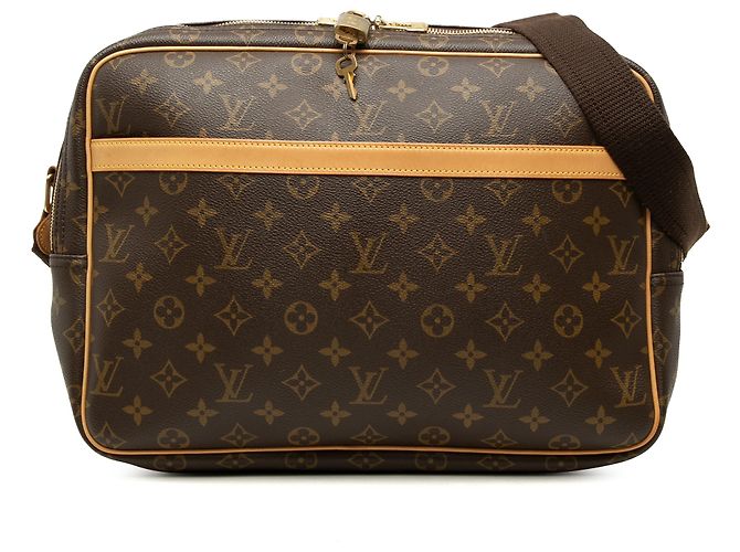 Louis Vuitton Brown Monogram Reporter GM Marrom