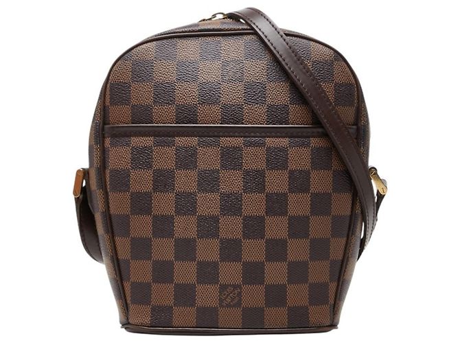 Louis Vuitton Damier Ipanema PM Crossbody Shoulder Bag Brown