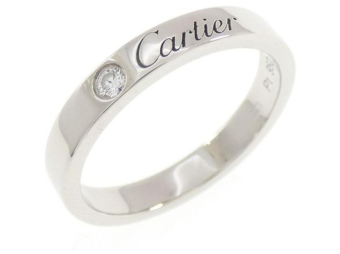 Cartier Ehering aus Platin 950 mit Diamant