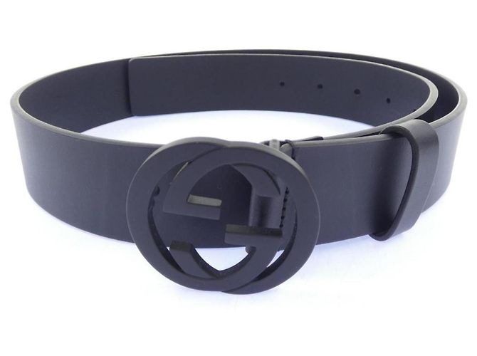Gucci 386186 Standard Black Belt