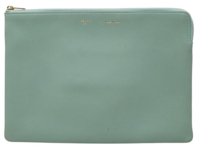 Céline Pochette Celine en lambskin vert