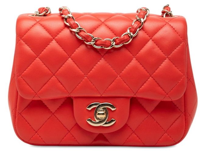 Borsa a tracolla Chanel Mini Matelassé Rosso
