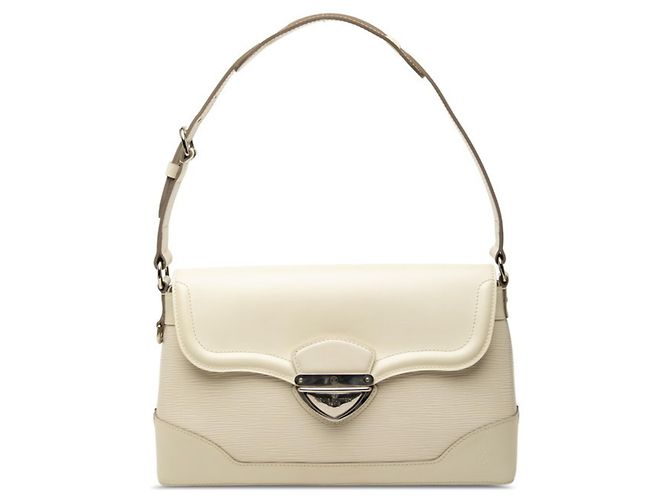 Bolsa de Ombro Louis Vuitton Epi Bagatelle PM Branco