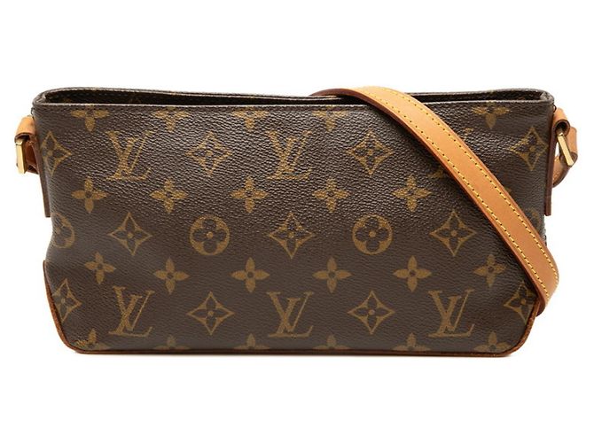 Borsa a tracolla Louis Vuitton Monogram Trotteur Marrone