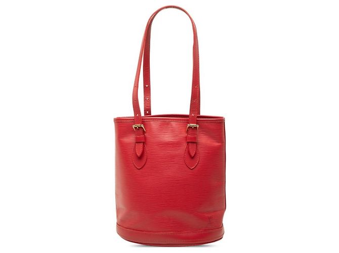 Sac Cabas Louis Vuitton Epi Bucket PM Rouge