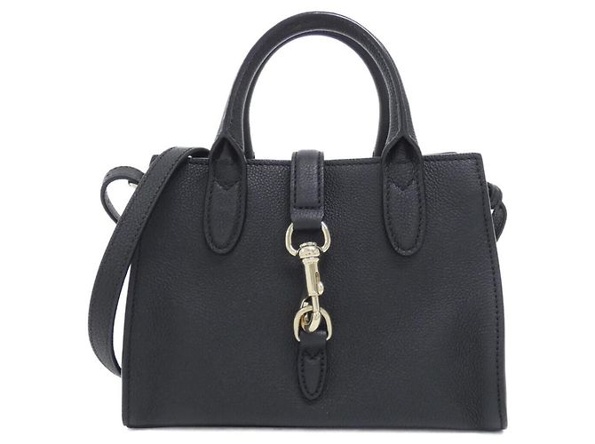 Borsa a mano Gucci in pelle nera Nero