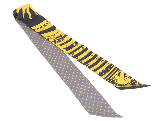 Hermès Twilly Hermes ASTROLOGIE A POIS Giallo Damier ebene