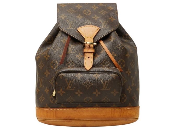 Louis Vuitton Monogram Montsouris MM Backpack Brown