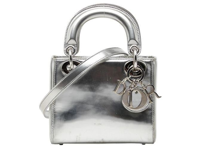 Christian Dior Dior Lady Mini Handtasche Silber