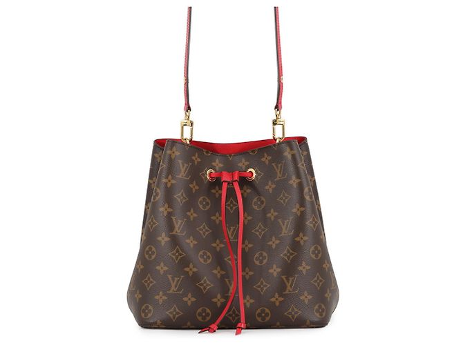 Néonoé Louis Vuitton Monogram NeoNoe MM Schultertasche Rot