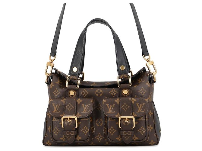 Sac à main Louis Vuitton Monogram Manhattan Marron