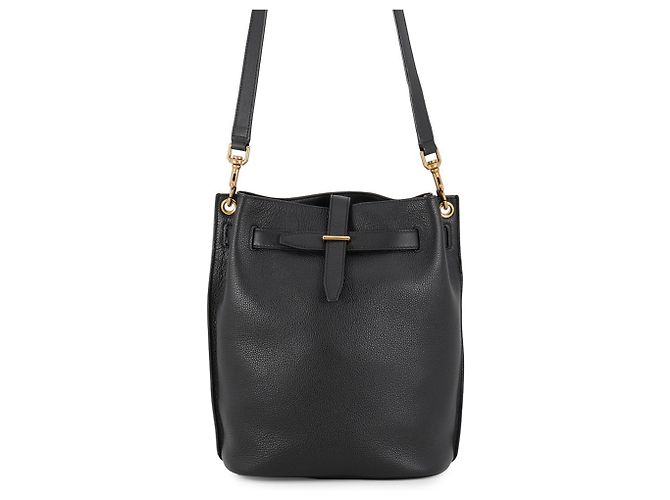 Yves Saint Laurent Black Leather Shoulder Bag
