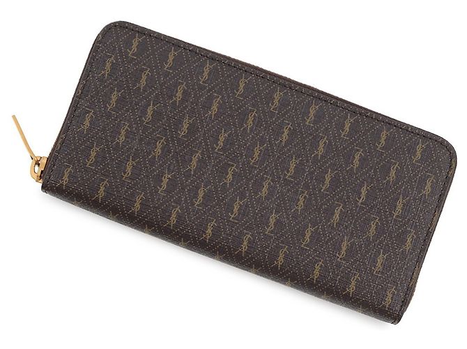 Cartera larga Yves Saint Laurent Castaño