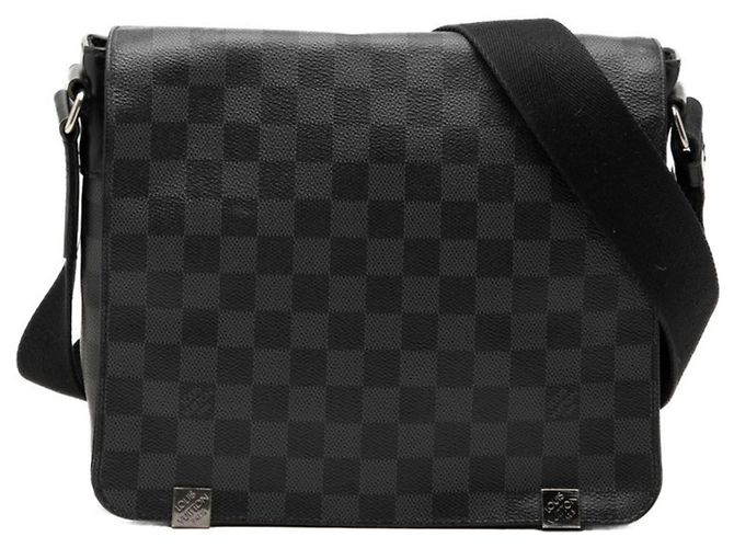 Borsa a tracolla Louis Vuitton Damier Graphite Nero