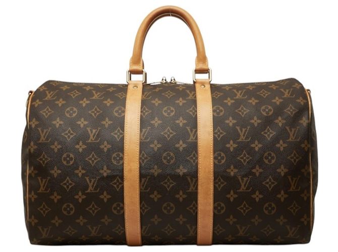 Bolsa Boston Louis Vuitton Monogram Keepall Bandoulière 45 Marrom