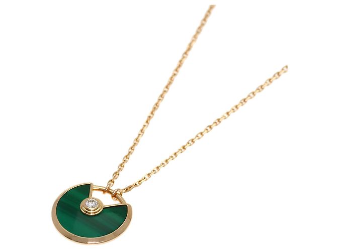 Collana Cartier Amulette Malachite e Diamanti