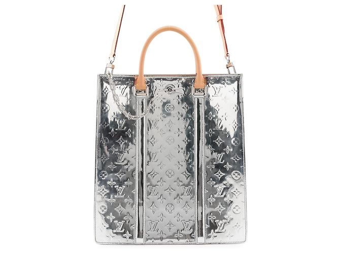 Borsa Tote Louis Vuitton Monogram Mirror Sac Plat Argento