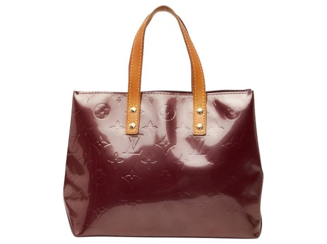 Borsa Louis Vuitton Monogram Vernis Lead PM Bordò Porpora