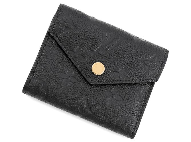 Portafoglio tri-fold Louis Vuitton Monogram Empreinte Nero