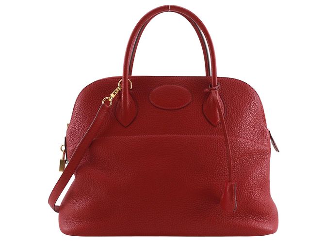 Hermès Hermes Bolide Clemence 35 Vermelho
