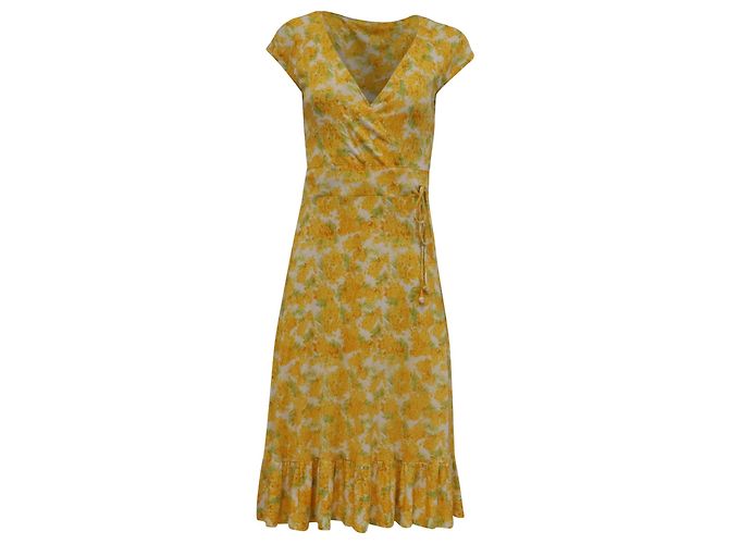 Abito midi estivo Diane von Furstenberg in seta multicolore Stampa python