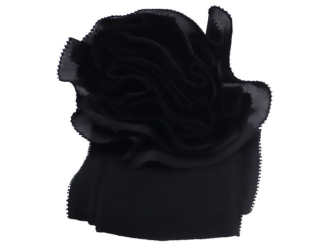 Zimmermann Blumen-Halstuch aus schwarzer Viskose