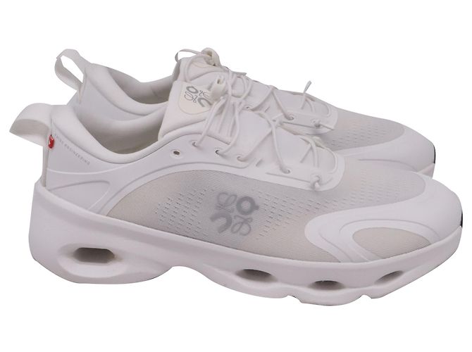 On x Loewe Cloudsolo Sneaker in weißem Polyester Roh