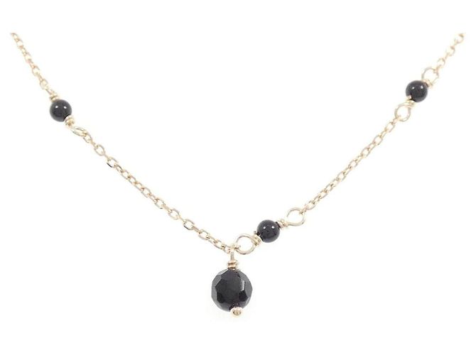 Autre Marque Collar de Ónix en Oro Rosa K10