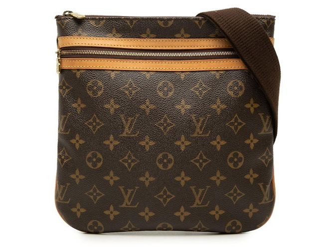 Louis Vuitton Monogram Pochette Bosphore Crossbody Shoulder Bag Marron