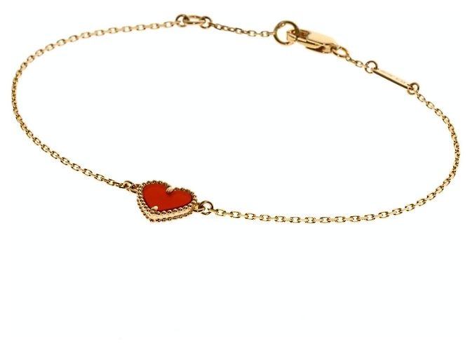 Bracciale Sweet Alhambra Cuore in Corniola Van Cleef & Arpels