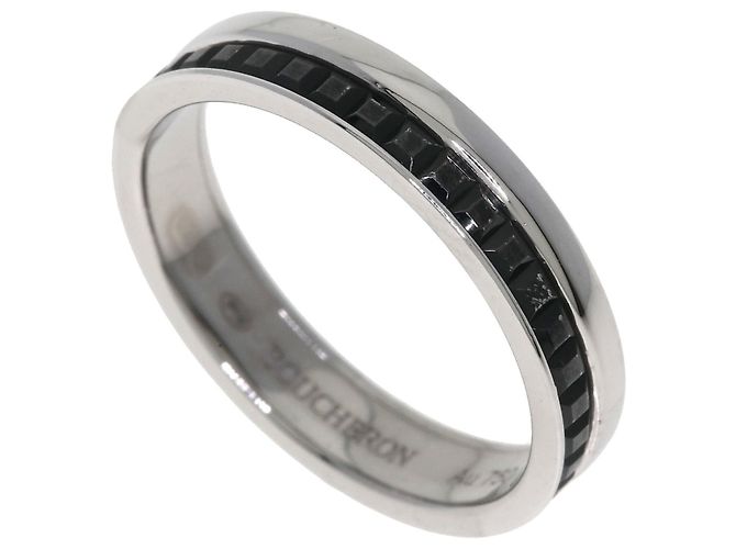 Anillo Boucheron Quatre Black #52 en oro blanco 18K