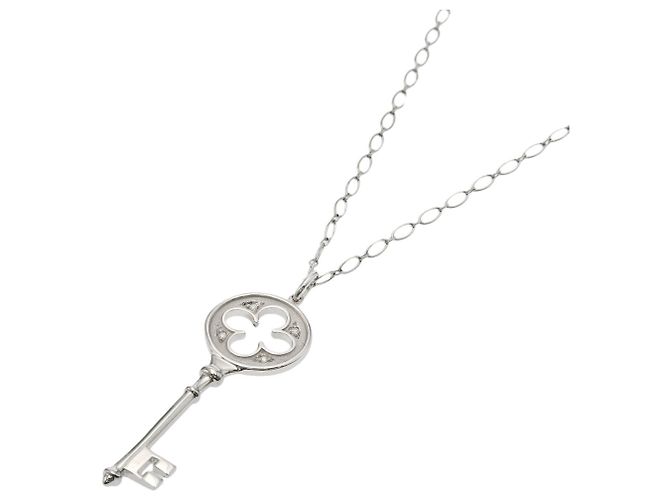 Autre Marque Tiffany & Co. Clover Key Diamantenhalskette