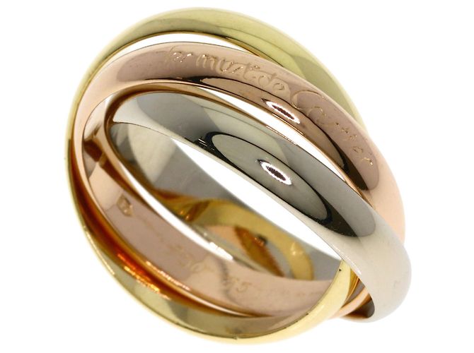 Anillo Cartier Trinity en oro blanco oro amarillo y oro rosa