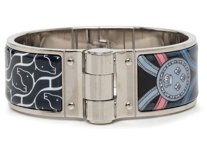 Hermès Hermes Charnière Bracelet Bangle Silvery Multiple colors