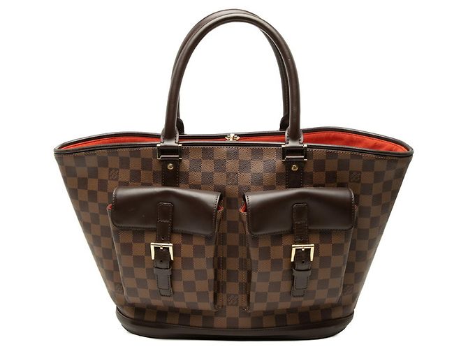 Bolsa Louis Vuitton Damier Manosque GM Marrom