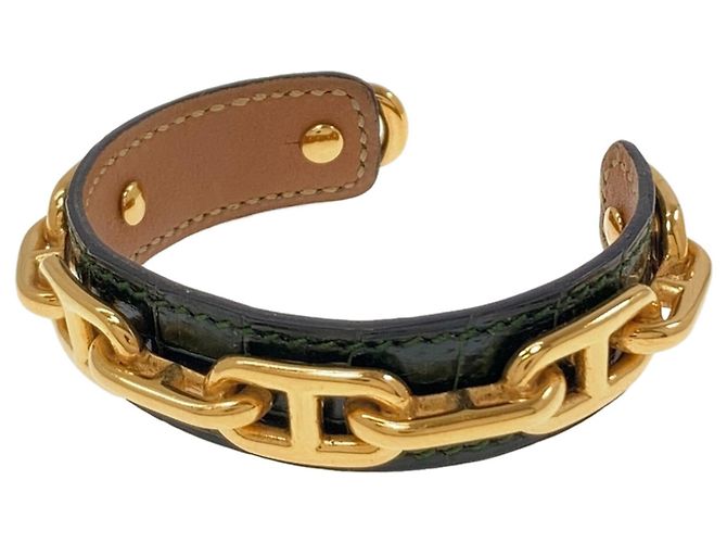Hermès Bracciale Hermes Chaine d'Ancre Legato D'oro Verde