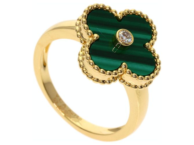 Bague Van Cleef & Arpels Vintage Alhambra Malachite