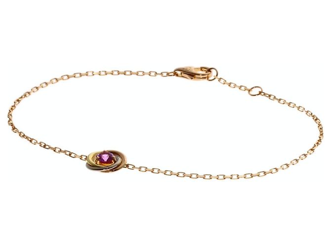 Cartier Trinity Armband Rosa Saphir
