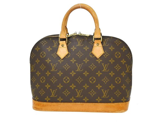 Louis Vuitton Alma Monogram Canvas PM Castaño